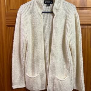 Vintage Chois cream knit inspired cardigan beautiful Size Small